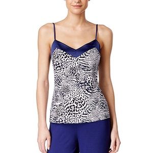 Alfani XL intimates satin trim pajama tank top c19